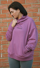 Load image into Gallery viewer, &#39;I Am Courageous&#39; Unisex Mauve Oversized High-necked Jumper
